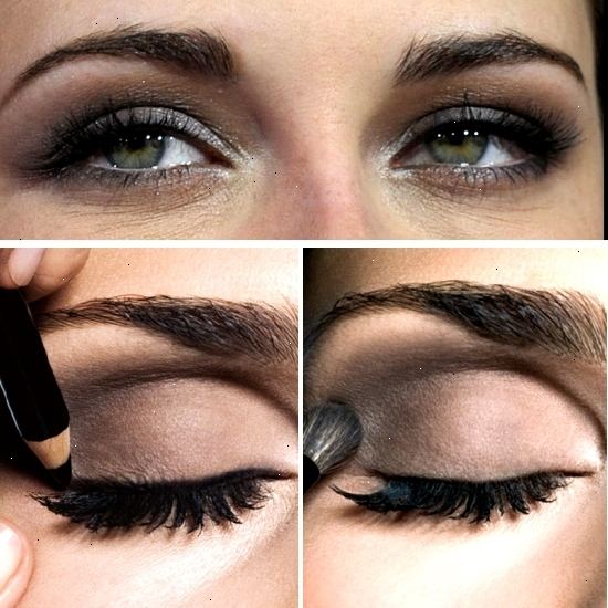 Hur ansöker makeup för små ögon. Se till att dina ögonbryn är klippta och plockade.