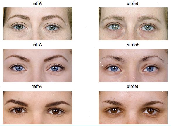 Hur Groom ögonbrynen. Rita en linje runt din naturliga ögonbryn form.