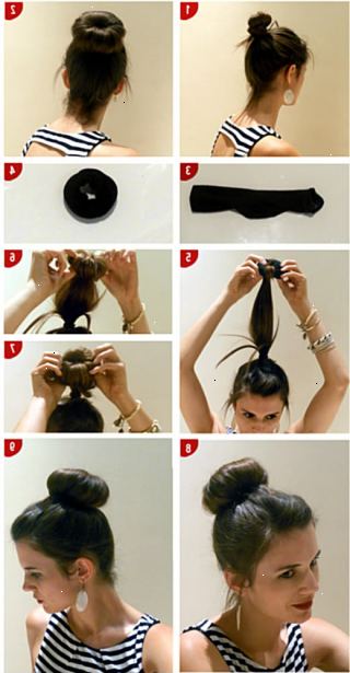 Hur locka håret med strumpor. Samla 6-8 klänning strumpor.