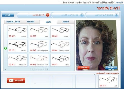 Hur man väljer glasögon. Leta efter ovala eller runda ramar om du har en fyrkantig, kantiga ansikte.