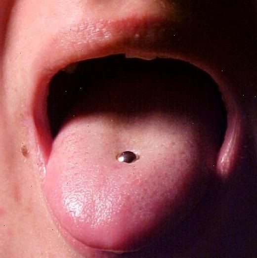 Hur du tar hand om din tunga piercing. Om du är under 18, får tillåtelse!