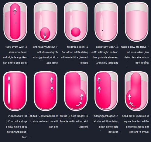 Hur måla naglarna. Välj ett nagellack i valfri färg.
