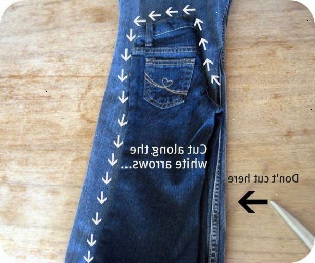 Hur du gör dina egna unika jeans. Alla barnen återskapa sina jeans.